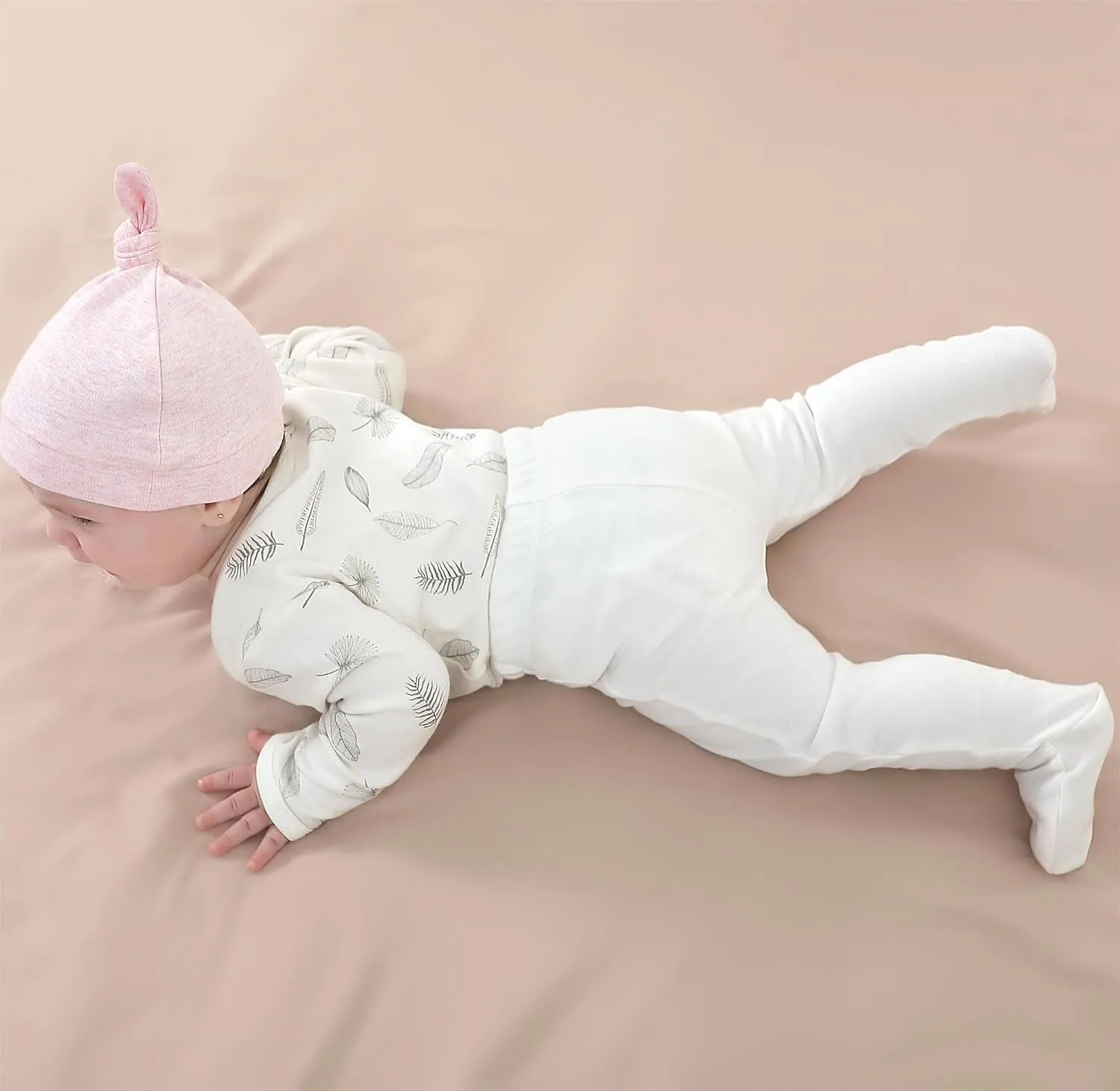 Owlivia Organic Baby Pant Legging Jogger for Infant, Boys Girls Toddler