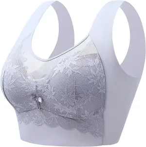 Push Up Bras for Woman Lace Mesh Breathable Bra Plus Size Wireless Padded Underwear No Underwire Bralette Bra