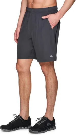 RBX Active Men's 9-Inch Inseam Stretch Woven Athletic Basketball Gym Shorts with Pockets