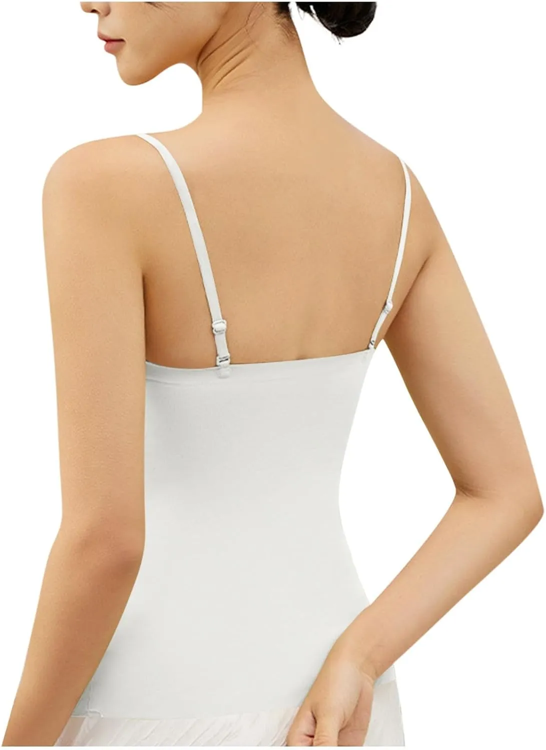 Sexy Slim Fitness Tank Tops with Built-in Shelf Bra for Women Seamless Yoga Camisoles Casual Sleeveless Tee Shirts