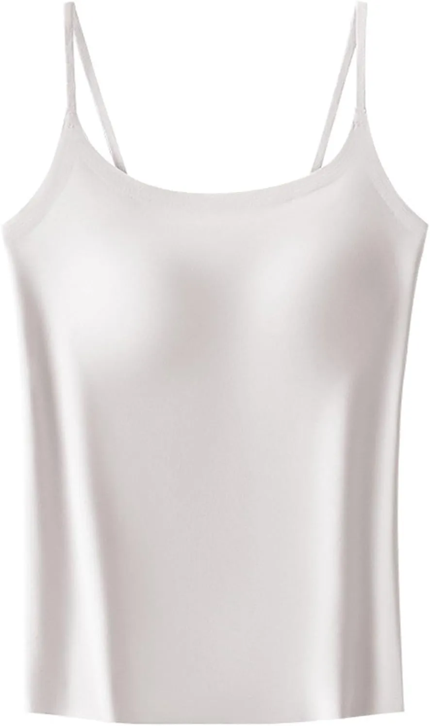 Sexy Slim Fitness Tank Tops with Built-in Shelf Bra for Women Seamless Yoga Camisoles Casual Sleeveless Tee Shirts