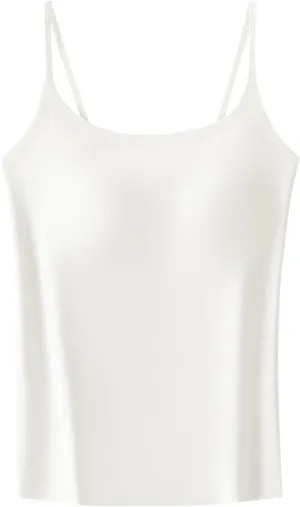 Sexy Slim Fitness Tank Tops with Built-in Shelf Bra for Women Seamless Yoga Camisoles Casual Sleeveless Tee Shirts