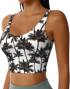 Sports Bras for Women - Running Bra Sleeveless Fitness Workout Crop Tops - High Impact Strappy Yoga Workout Bra