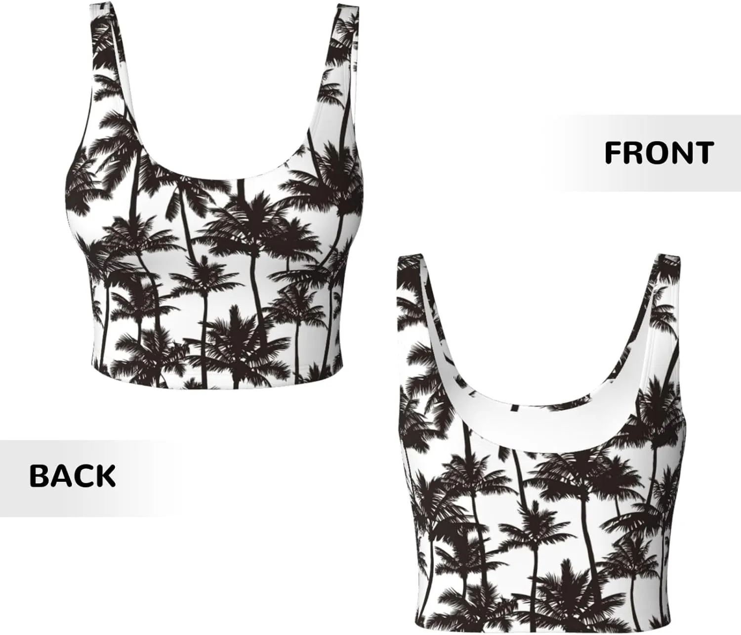 Sports Bras for Women - Running Bra Sleeveless Fitness Workout Crop Tops - High Impact Strappy Yoga Workout Bra