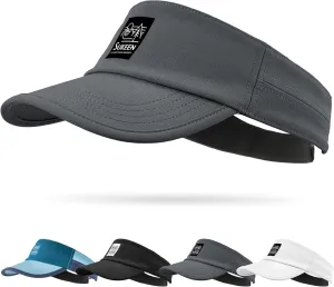Sukeen Sports Sun Visor for Men Women, Lightweight Quick-Dry Outdoor Visor Hat, Packable Running Tennis Golf Visor