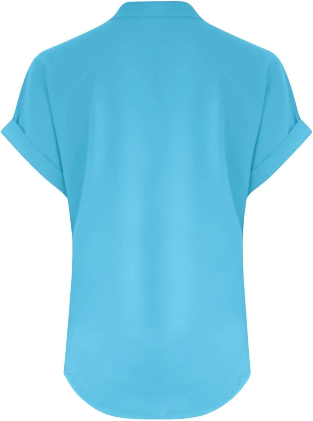Summer Tops for Women 2025 Casual Short Sleeve Cotton Linen Shirts Button V Neck Tunic Blouse Beach Vacation Clothes