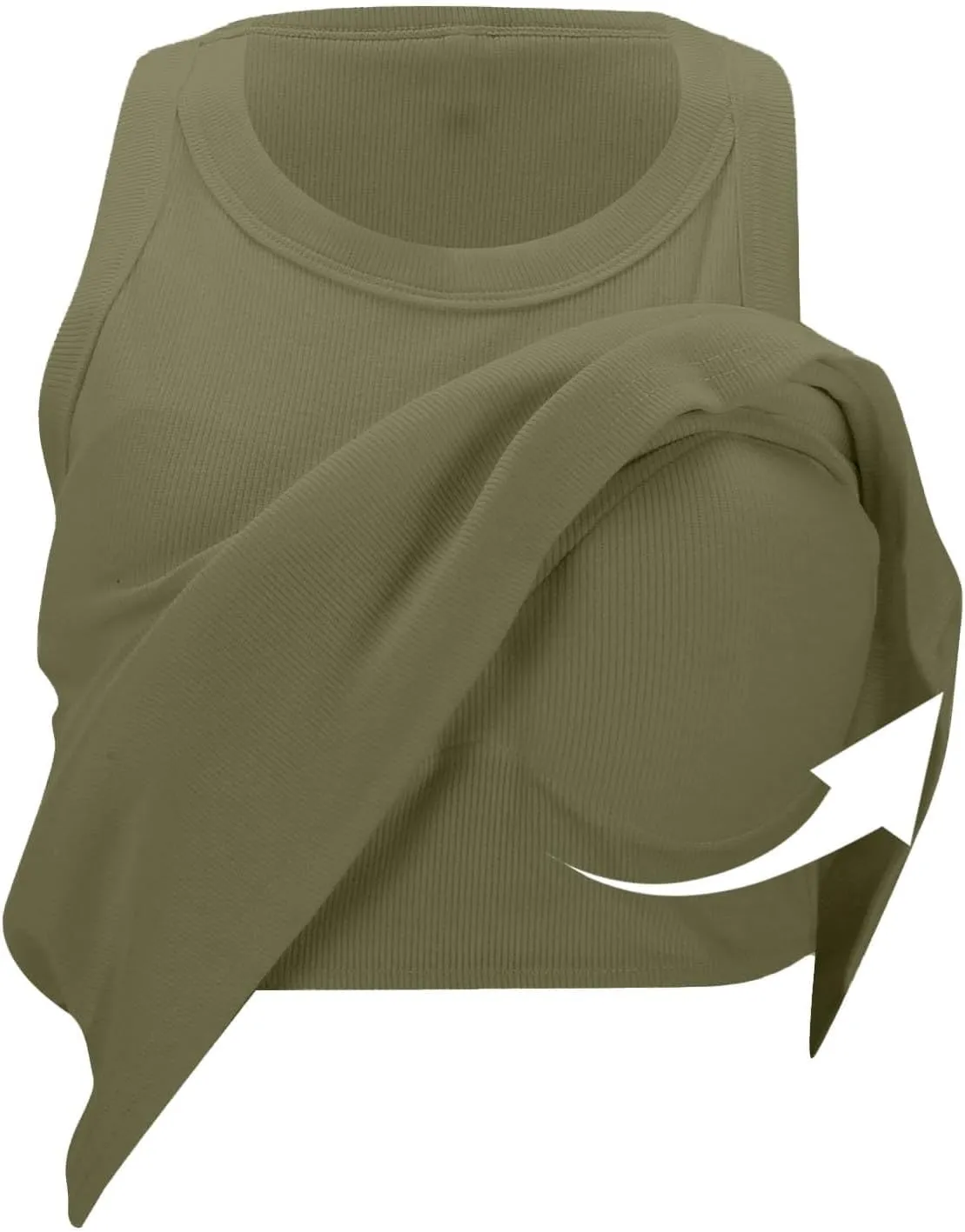 Tank Top with Built in Bra for Women Racerback Workout Undershirt Cotton Camisole Workout Sports Padded Cami 2025