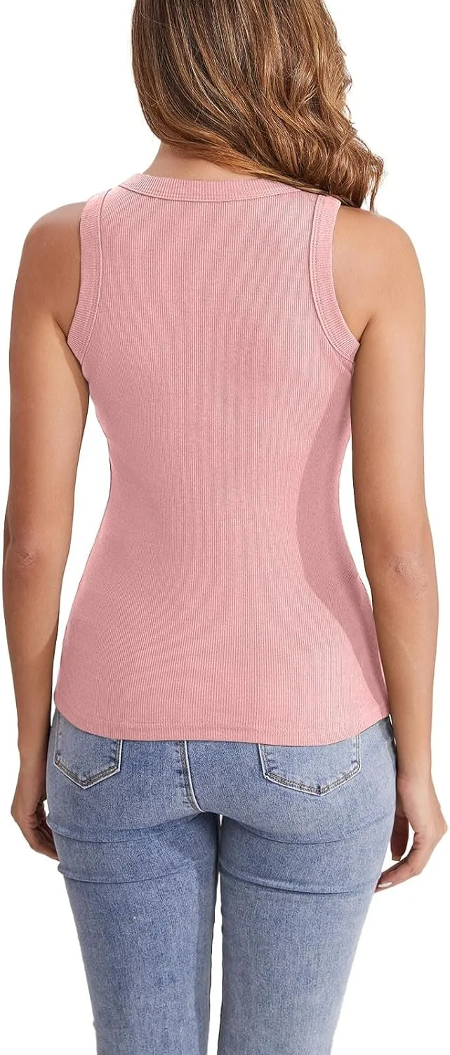 Tank Top with Built in Bra for Women Racerback Workout Undershirt Cotton Camisole Workout Sports Padded Cami 2025