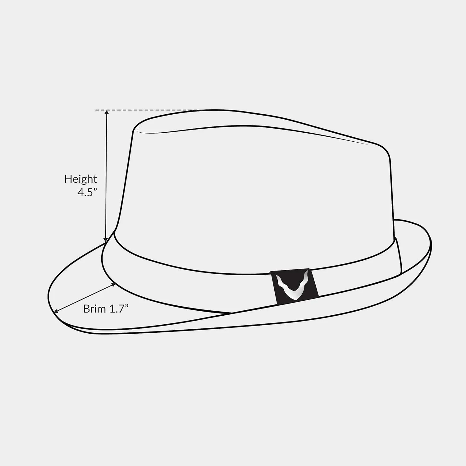 The Hat Depot Light Weight Classic Soft Cool Mesh Crushable Fedora hat