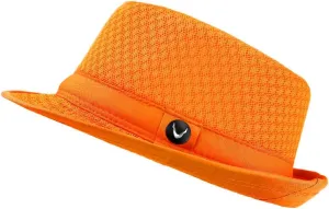 The Hat Depot Light Weight Classic Soft Cool Mesh Crushable Fedora hat