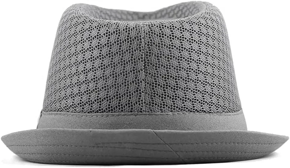 The Hat Depot Light Weight Classic Soft Cool Mesh Crushable Fedora hat