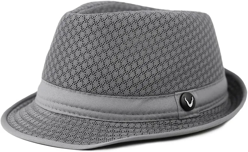 The Hat Depot Light Weight Classic Soft Cool Mesh Crushable Fedora hat