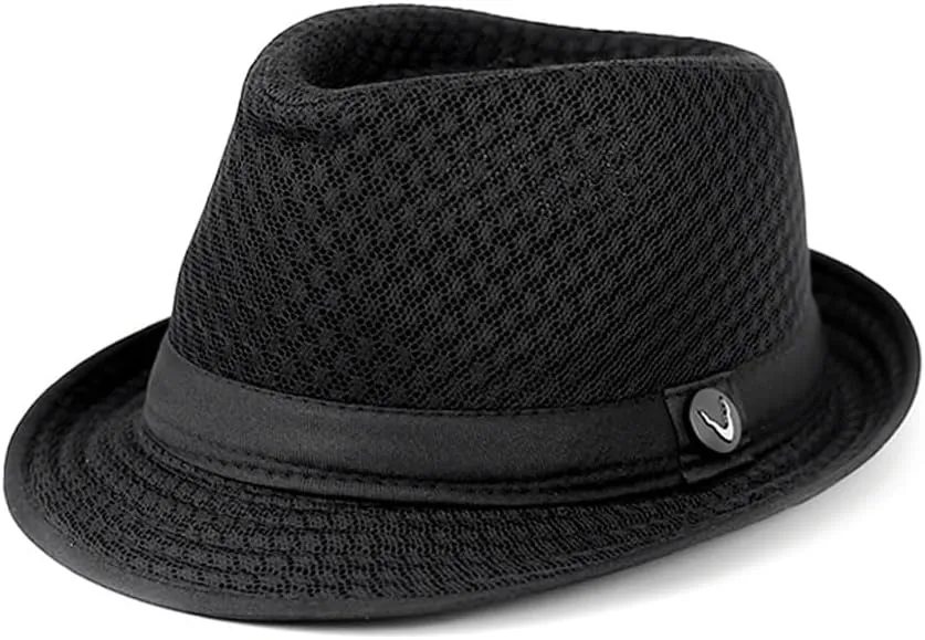 The Hat Depot Light Weight Classic Soft Cool Mesh Crushable Fedora hat