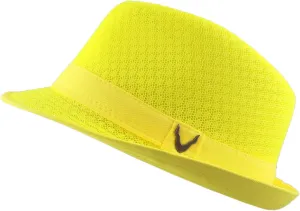 The Hat Depot Light Weight Classic Soft Cool Mesh Crushable Fedora hat