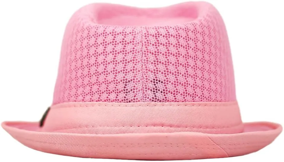 The Hat Depot Light Weight Classic Soft Cool Mesh Crushable Fedora hat