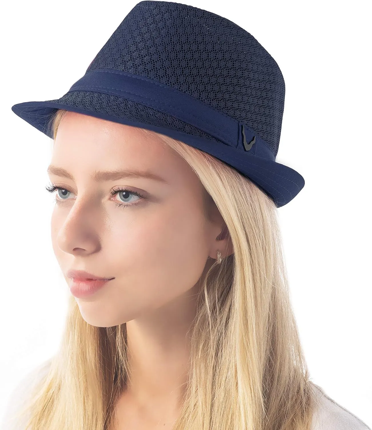 The Hat Depot Light Weight Classic Soft Cool Mesh Crushable Fedora hat