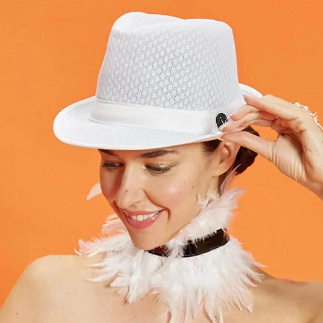 The Hat Depot Light Weight Classic Soft Cool Mesh Crushable Fedora hat