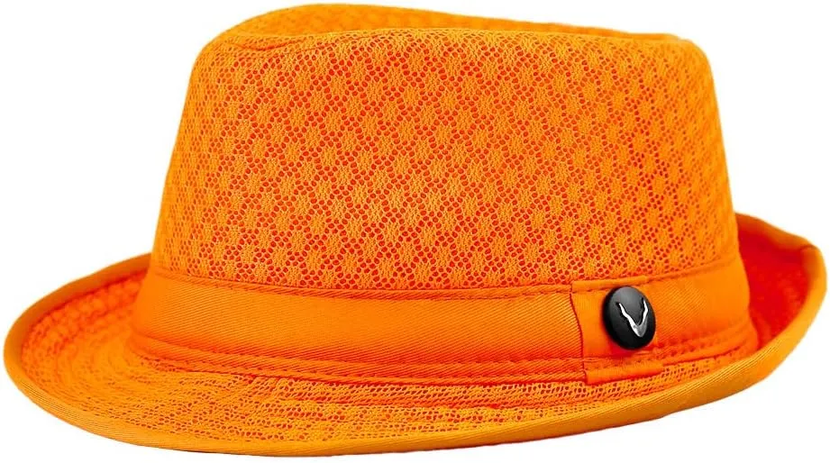 The Hat Depot Light Weight Classic Soft Cool Mesh Crushable Fedora hat
