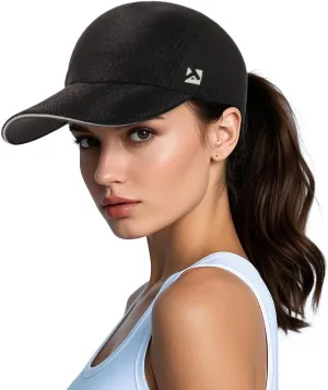 TOP-EX XL/XXL Ponytail Sun Baseball Cap for Women Cooling Running Hat Summer Breathable Mesh Hat