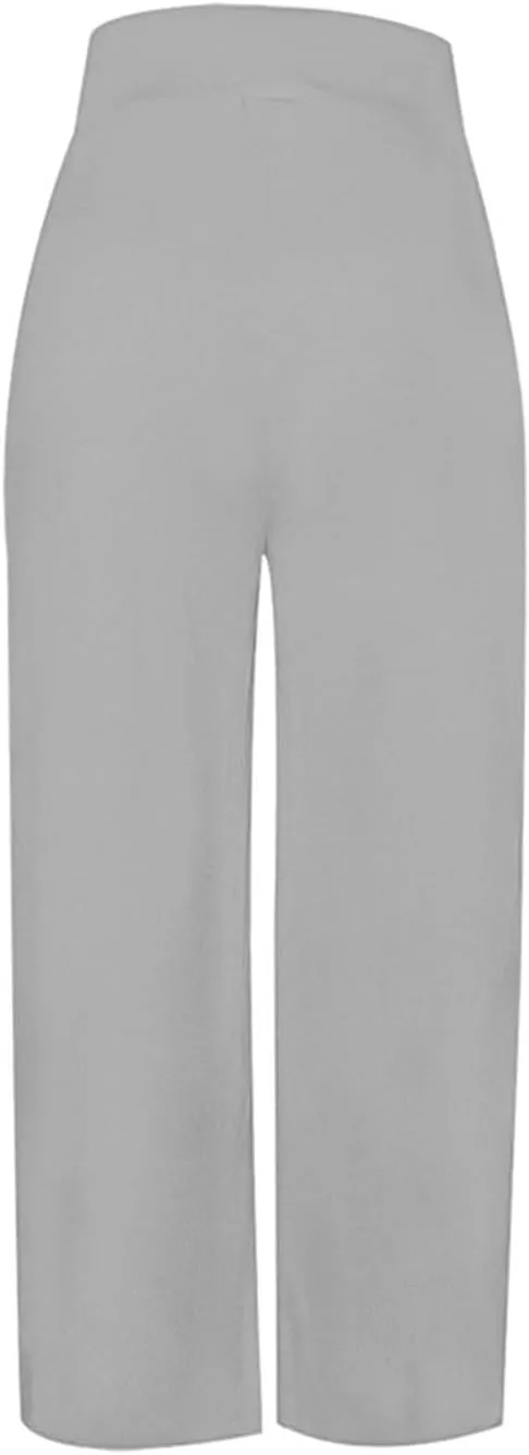 Uillui Palazzo Pants for Women Loose Baggy Wide Leg Pants High Waist Pleated Flowy Straight Trousers Casual Loungewear Pants