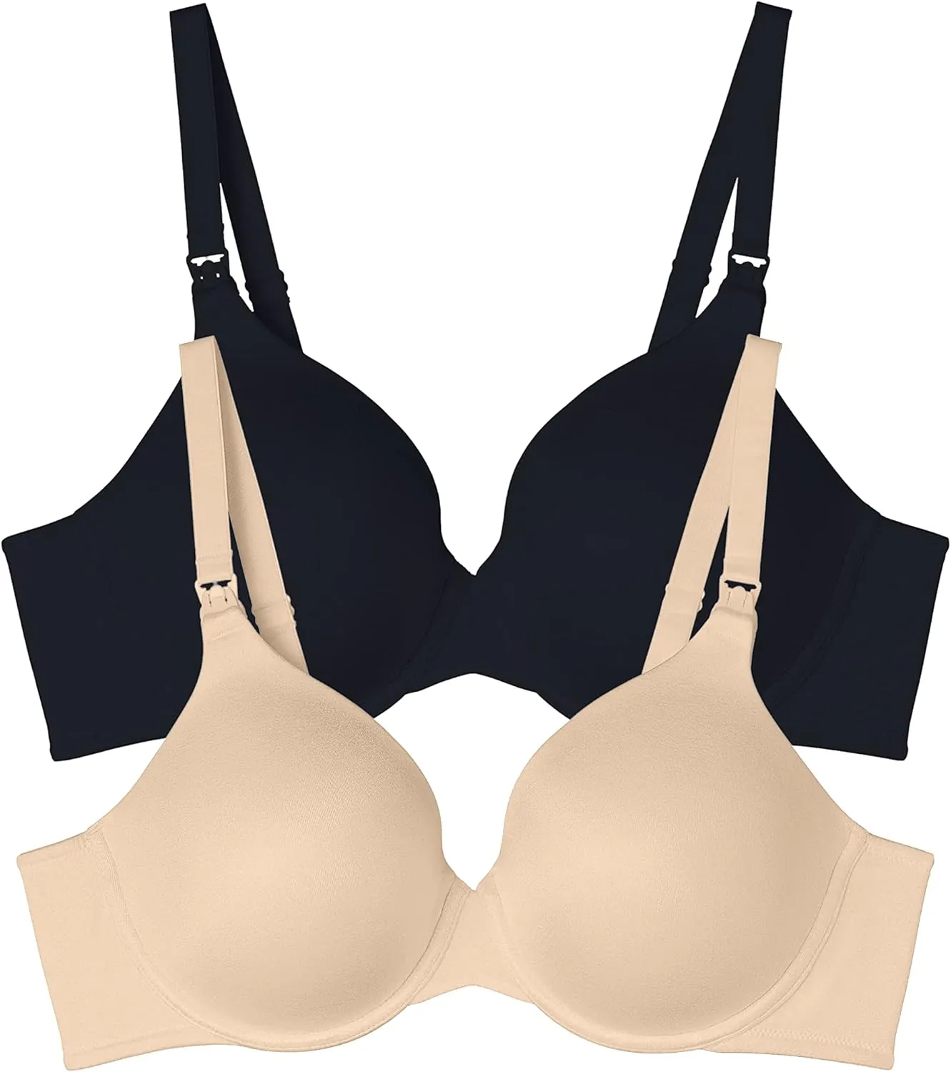 Vanity Fair Women’s Maternity Nursing Bras for Breastfeeding: Front Clip Underwire Bra Stretch Cups, Available in Multipacks