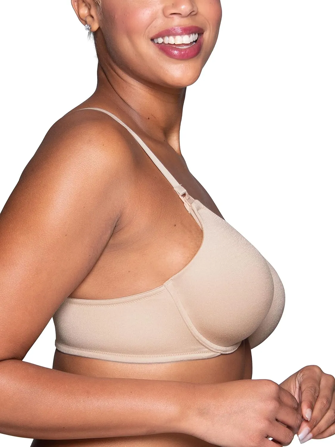 Vanity Fair Women’s Maternity Nursing Bras for Breastfeeding: Front Clip Underwire Bra Stretch Cups, Available in Multipacks