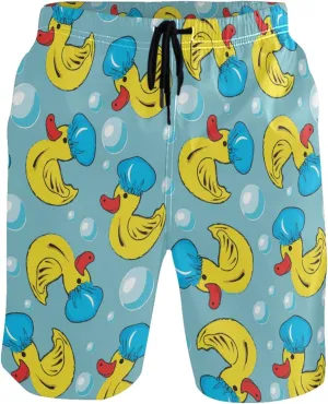 visesunny Funny Men's Swim Trunks Quick Dry Beach Board Shorts with Pockets Cool Mesh Lining Bathing Suits for Men