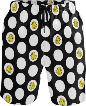visesunny Funny Men's Swim Trunks Quick Dry Beach Board Shorts with Pockets Cool Mesh Lining Bathing Suits for Men