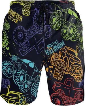visesunny Funny Men's Swim Trunks Quick Dry Beach Board Shorts with Pockets Cool Mesh Lining Bathing Suits for Men