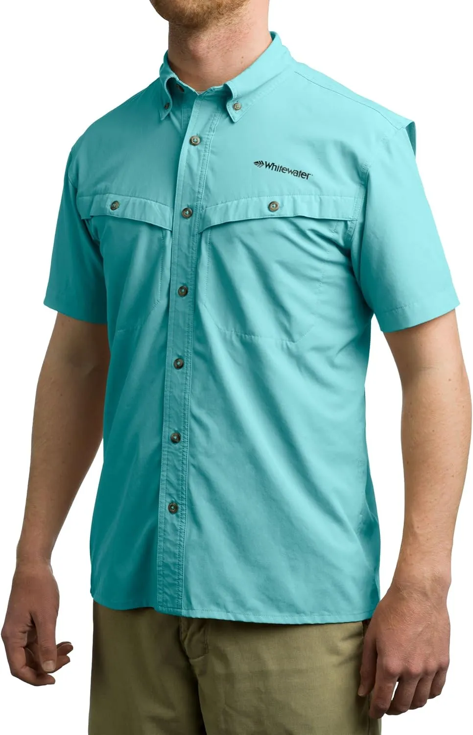 Whitewater Lightweight Moisture Wicking Short Sleeve Fishing Shirt with UPF 50