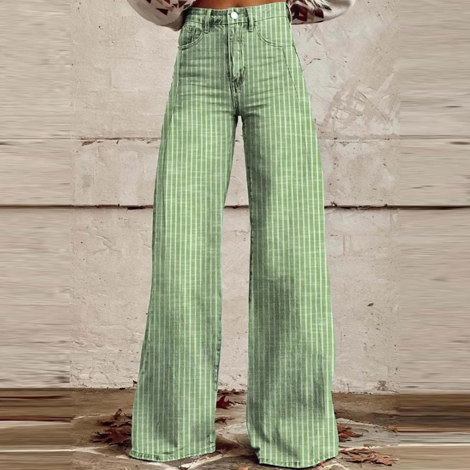 Wide Leg Jeans for Women, Chic Trendy Lightweight Loose Casual Soft Women's Trousers