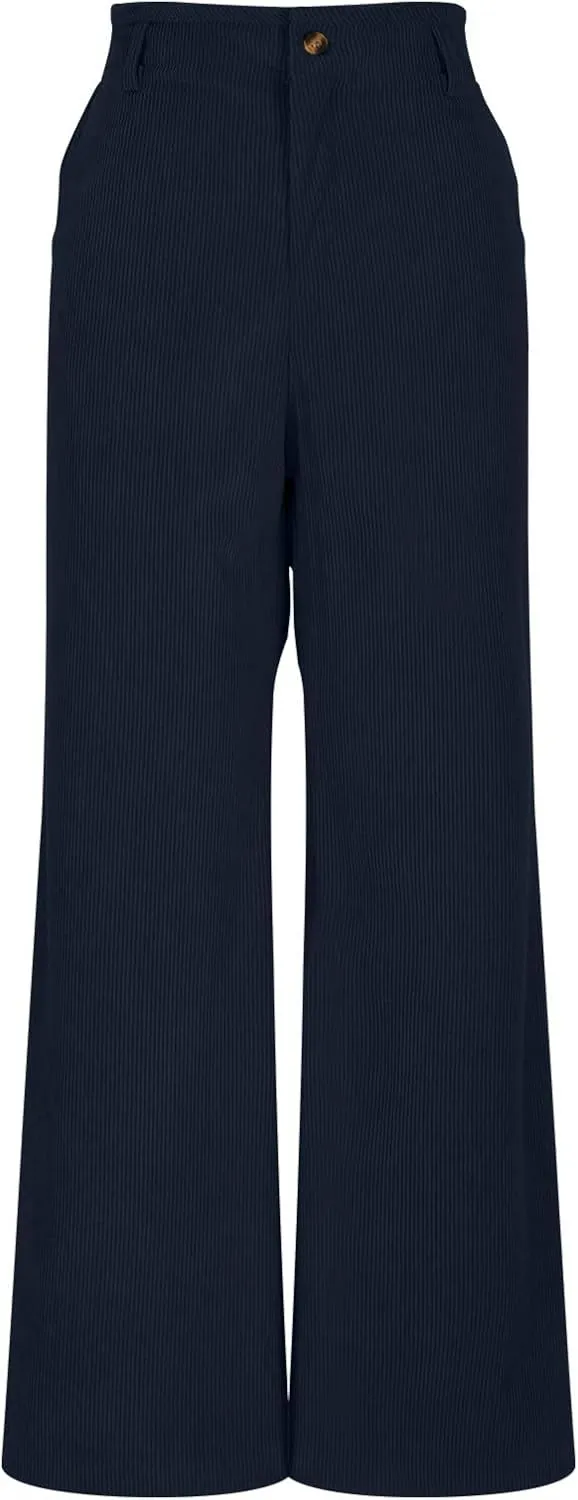 Wide Leg Sweatpants for Women Fleece Lined Baggy Joggers High Waisted Lounge Pants Jogger Pants with Pockets