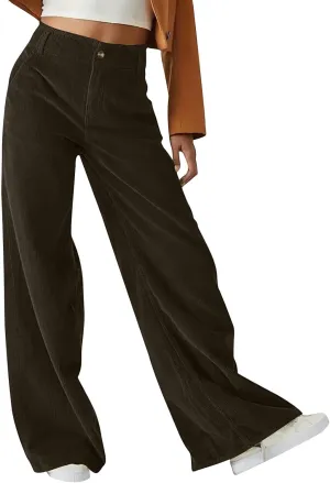 Wide Leg Sweatpants for Women Fleece Lined Baggy Joggers High Waisted Lounge Pants Jogger Pants with Pockets