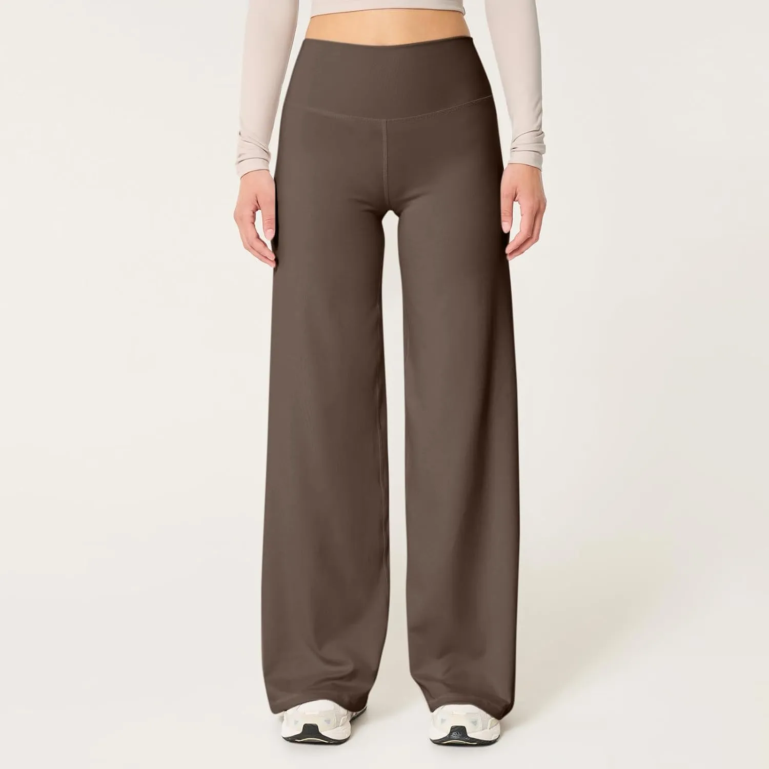 Wide Leg Yoga Pants for Women High Waisted Comfy Lounge Stretchy Work Pants Soft Baggy Straight Leg Sweatpants