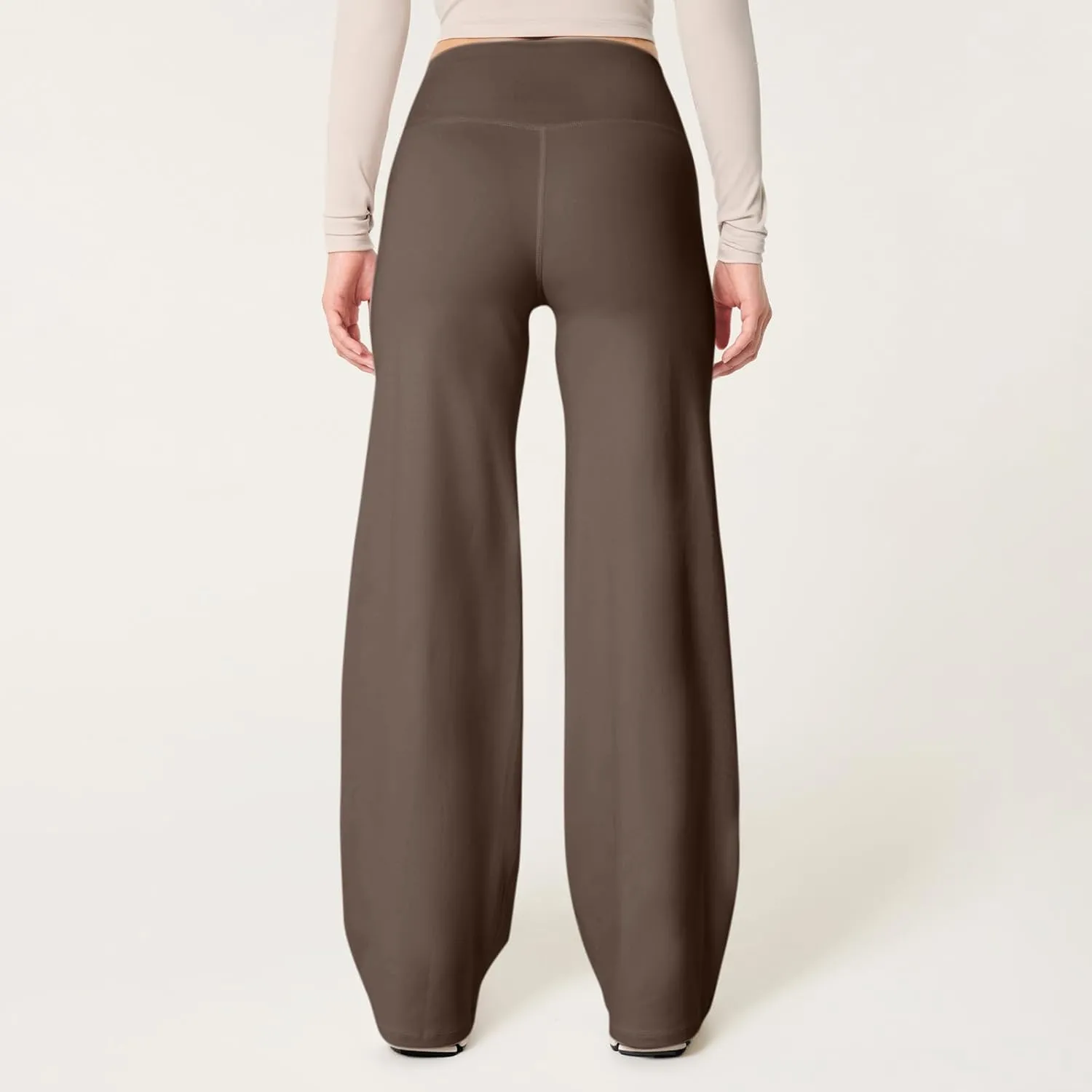 Wide Leg Yoga Pants for Women High Waisted Comfy Lounge Stretchy Work Pants Soft Baggy Straight Leg Sweatpants