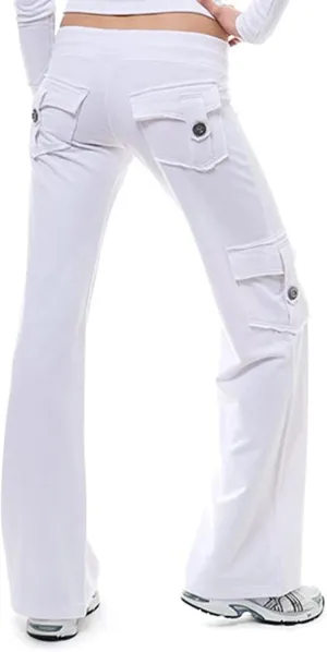 Wide Leg Yoga Pants for Women Stretchy Plus Size Cargo Pants High Waisted Baggy Cargo Sweatpants with Pockets