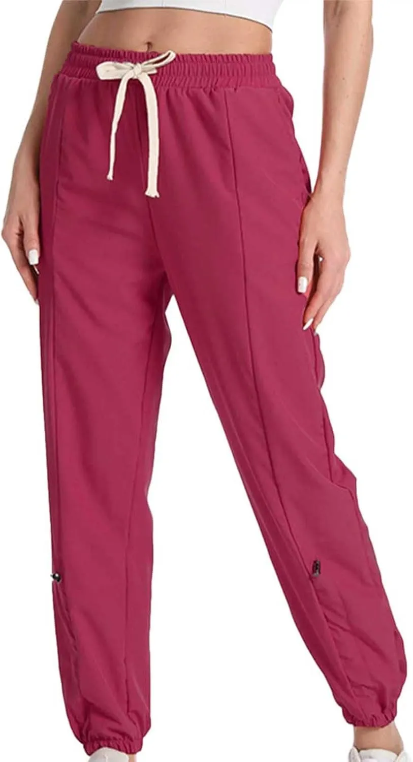 Women Sweatpants Joggers Long High Waisted Y2k Baggy Pants Trendy Lounge Athletic Bottom Trouser with Pockets