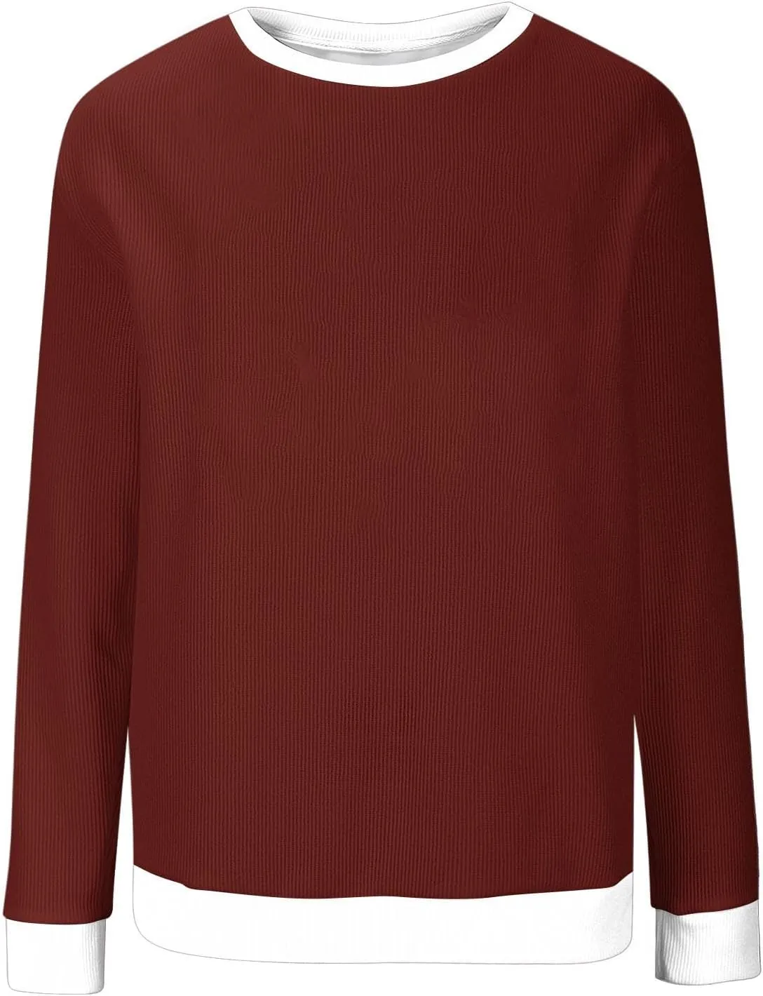 Women Winter Warm Sherpa Lined Fleece Crewneck Sweatshirt Pullover Loungewear Tunic Tops Fashion Going Out Clothes