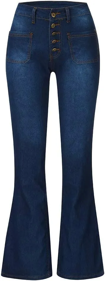Women's 2024 Classic Skinny Jeans Stretchy High Waisted Tummy Control Jeans Denim Pants with Pockets