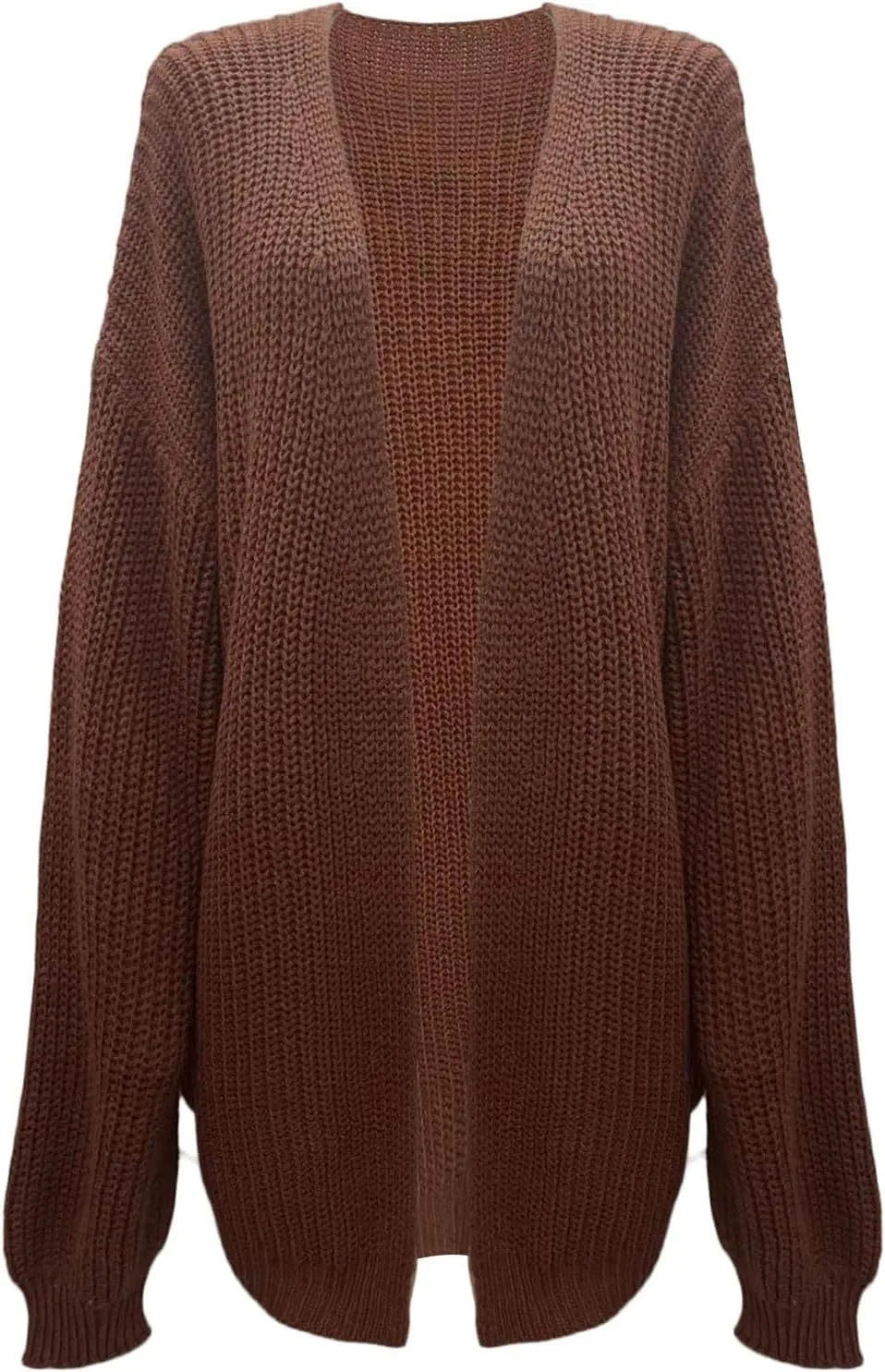 Womens Cardigan Sweater Business Casual Chunky Knit Sweater Jacket Loungewear Baggy Long Sleeve Open Front Cardigan