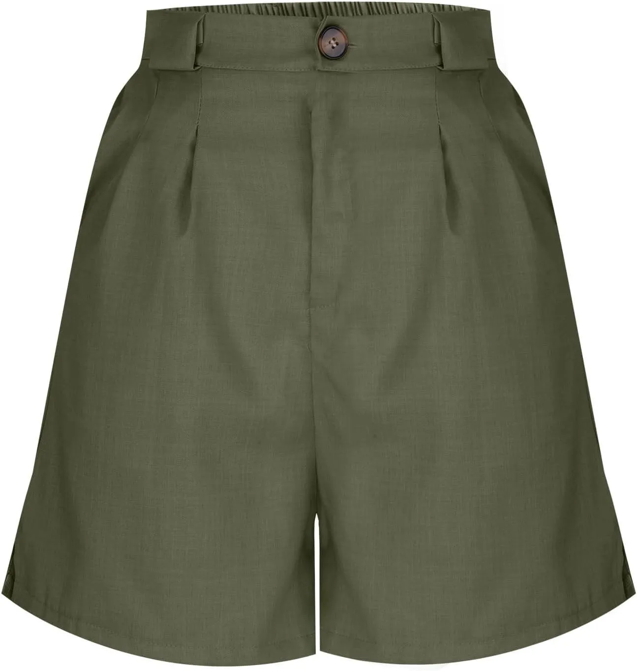 Women's Dressy Casual Shorts Wide Leg Summer Short Pants with Pockets High Waisted Business Work-Shorts