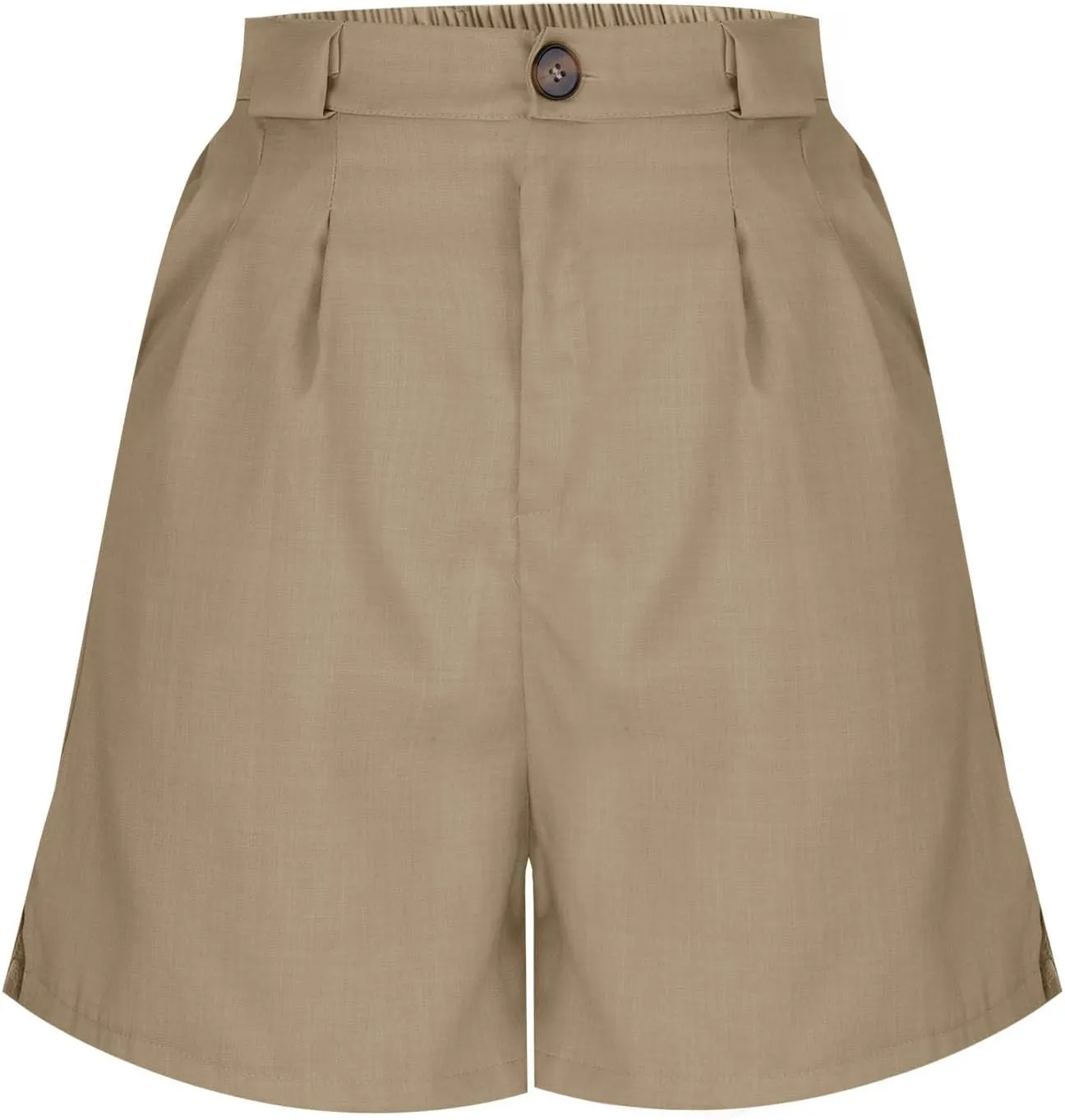 Women's Dressy Casual Shorts Wide Leg Summer Short Pants with Pockets High Waisted Business Work-Shorts