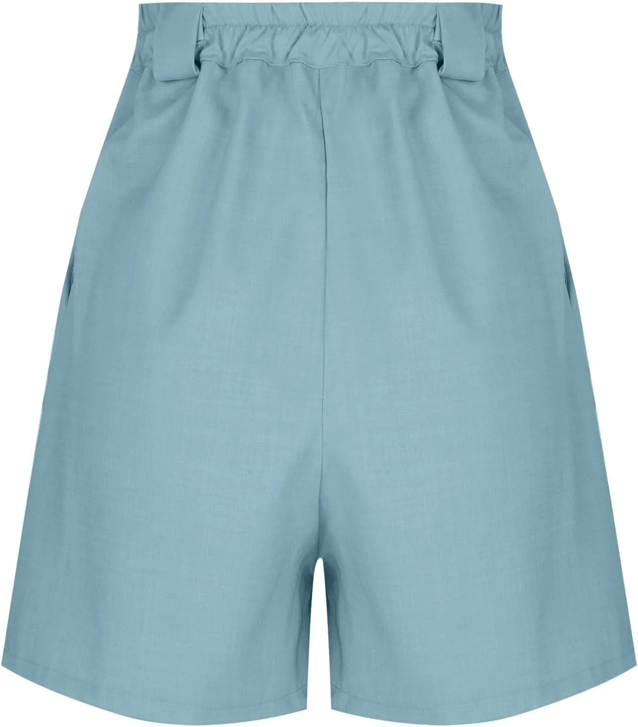 Women's Dressy Casual Shorts Wide Leg Summer Short Pants with Pockets High Waisted Business Work-Shorts