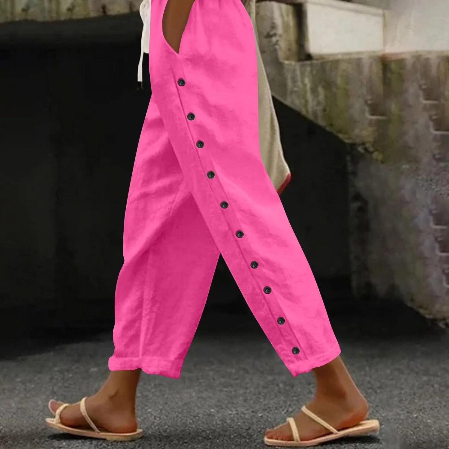 Women's Fashion Casual Cotton Thin Breathable Hollow Stitching String Solid Color Fall &Winter Outfits