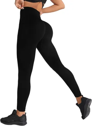 Women's High Waisted Compression Leggings Seamless Tummy Control Yoga Pants Butt Lifting Stretchy Gym Workout Pants