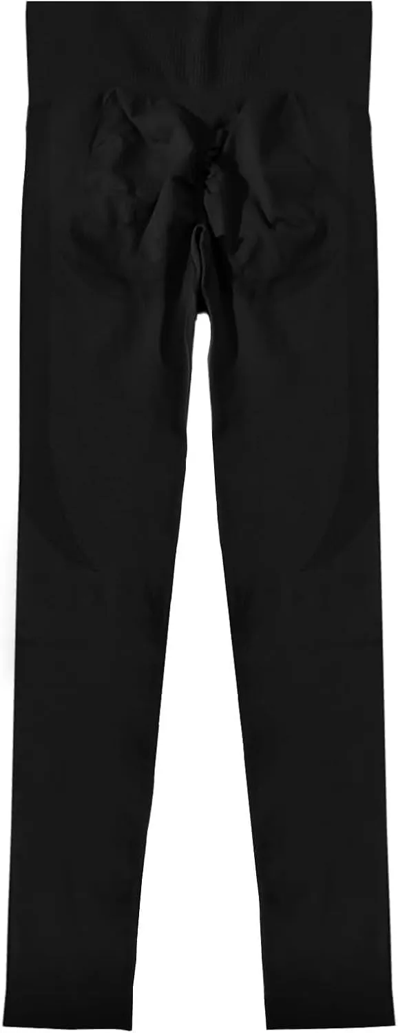 Women's High Waisted Compression Leggings Seamless Tummy Control Yoga Pants Butt Lifting Stretchy Gym Workout Pants