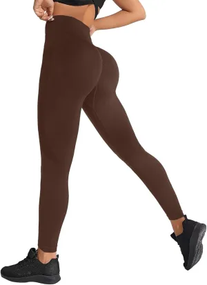Women's High Waisted Compression Leggings Seamless Tummy Control Yoga Pants Butt Lifting Stretchy Gym Workout Pants