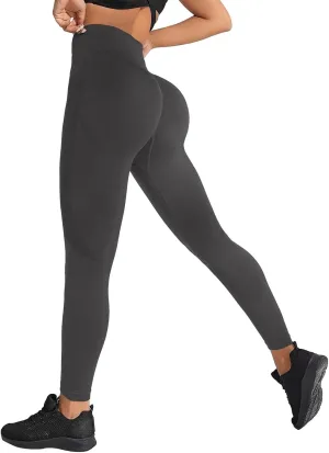 Women's High Waisted Compression Leggings Seamless Tummy Control Yoga Pants Butt Lifting Stretchy Gym Workout Pants