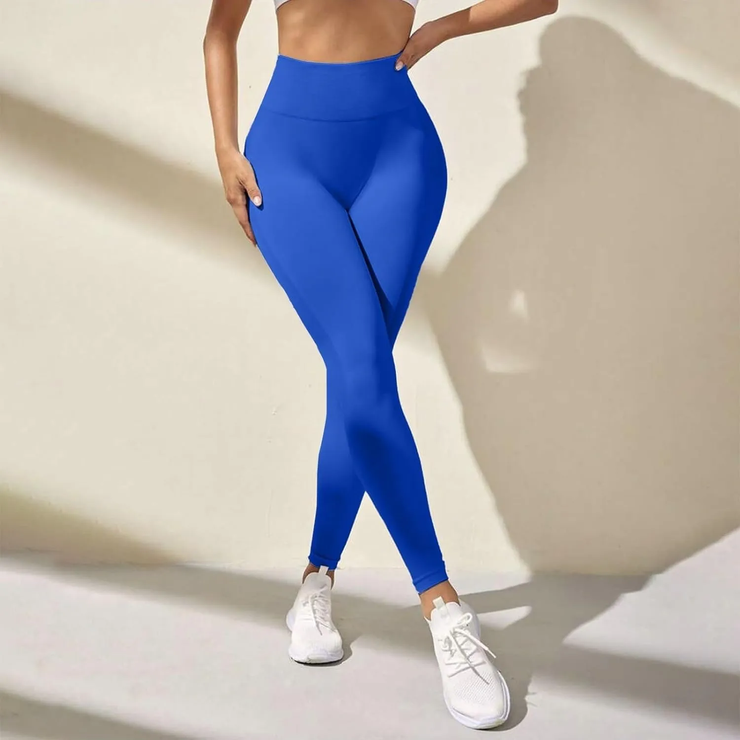 Women's High Waisted Compression Leggings Seamless Tummy Control Yoga Pants Butt Lifting Stretchy Gym Workout Pants