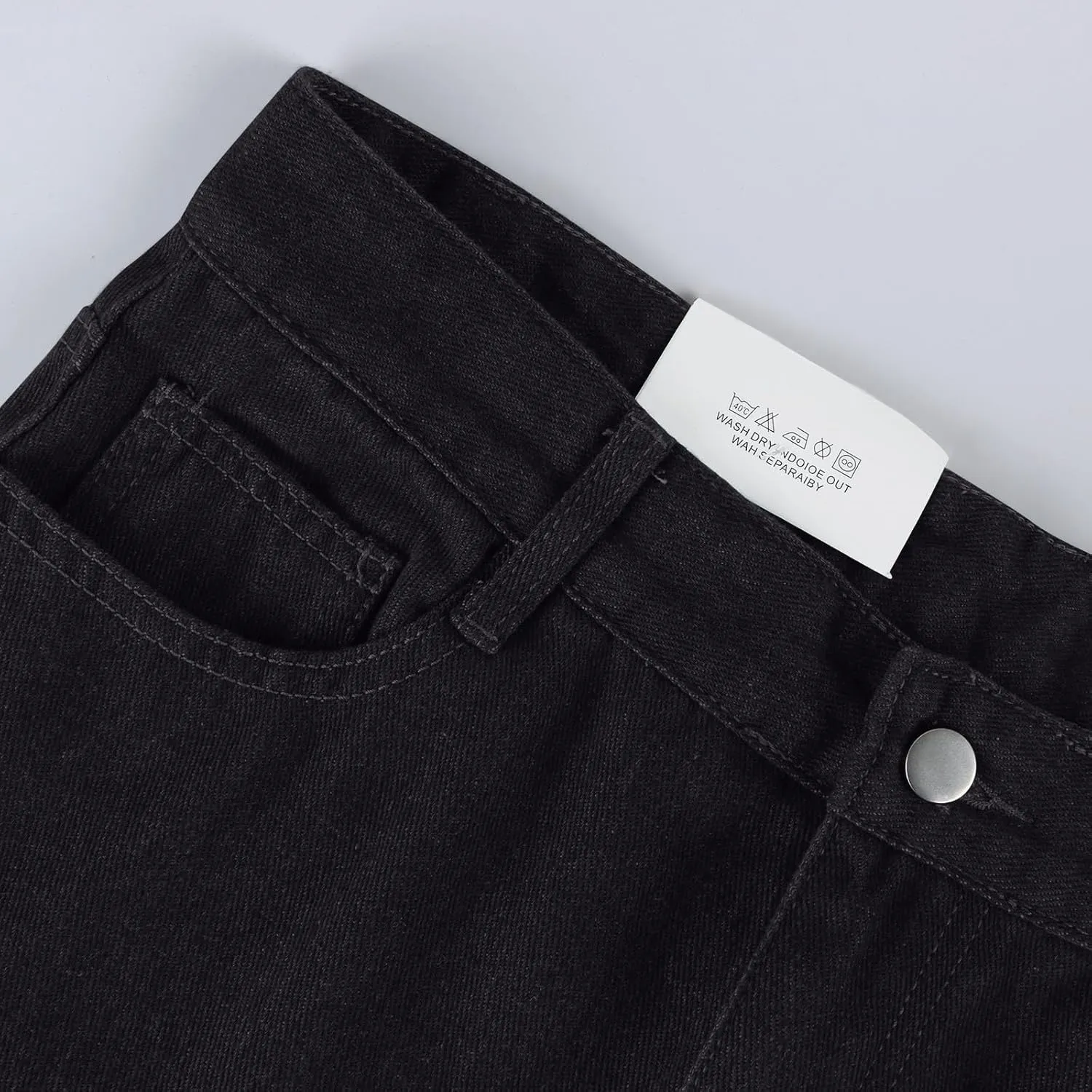 Womens Jeans High Waisted Straight Leg Loose Stretchy Lightweight Baggy Jeans Vintage Comfy Denim Sweatpants with Pockets